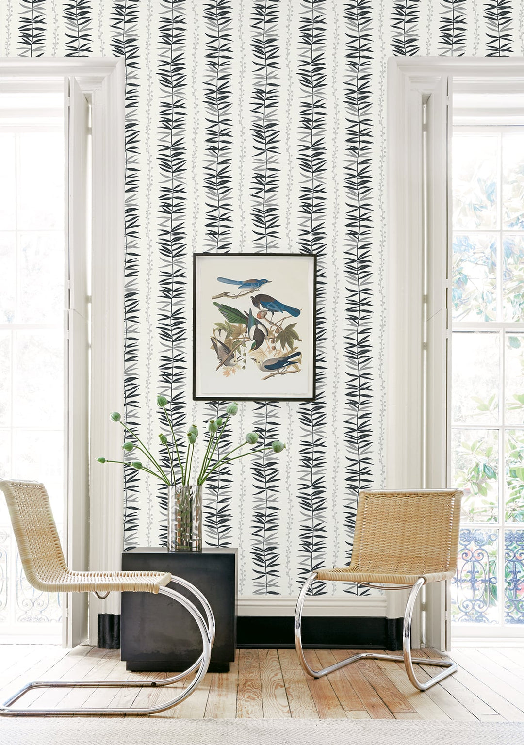 Summer Garland Shadow SL80500 by Seabrook Designs Designer Wallpaper