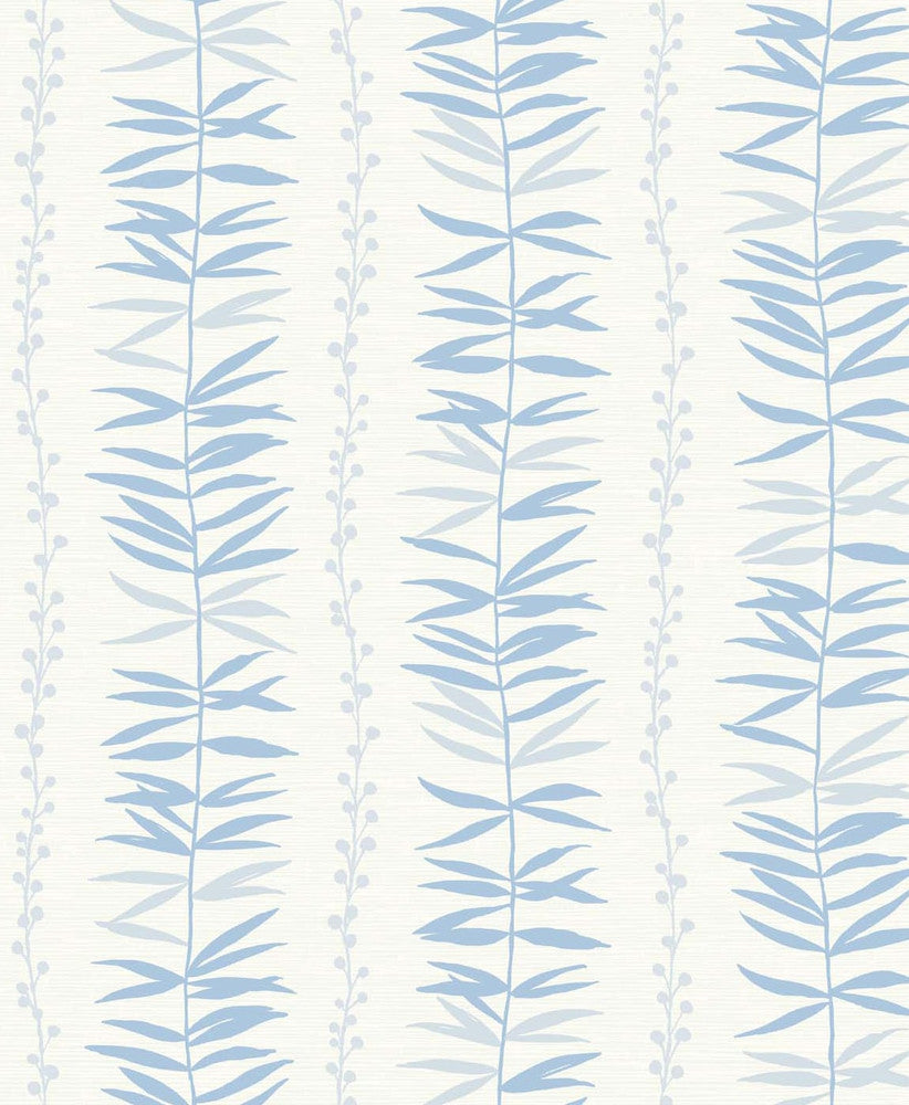 Summer Garland Sky Blue by Seabrook Wallpaper The Simple Life Netherlands 57.5 12.6" 20.9" - Fabric Carolina -
