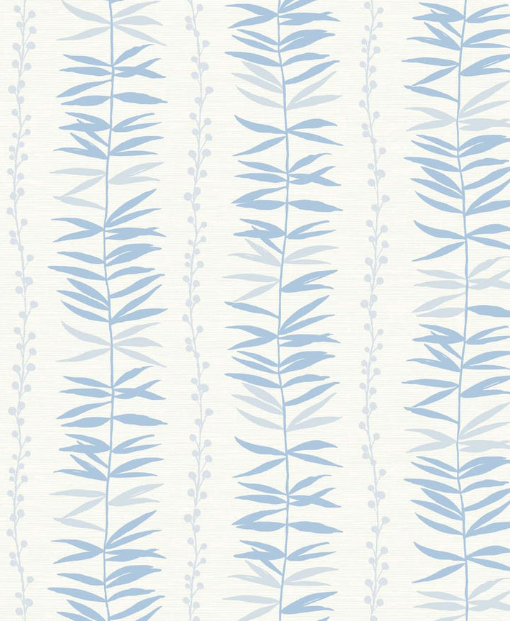 Summer Garland Sky Blue by Seabrook Wallpaper The Simple Life Netherlands 57.5 12.6" 20.9" - Fabric Carolina -