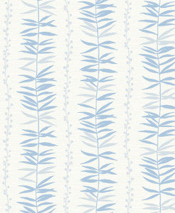 Summer Garland Sky Blue by Seabrook Wallpaper