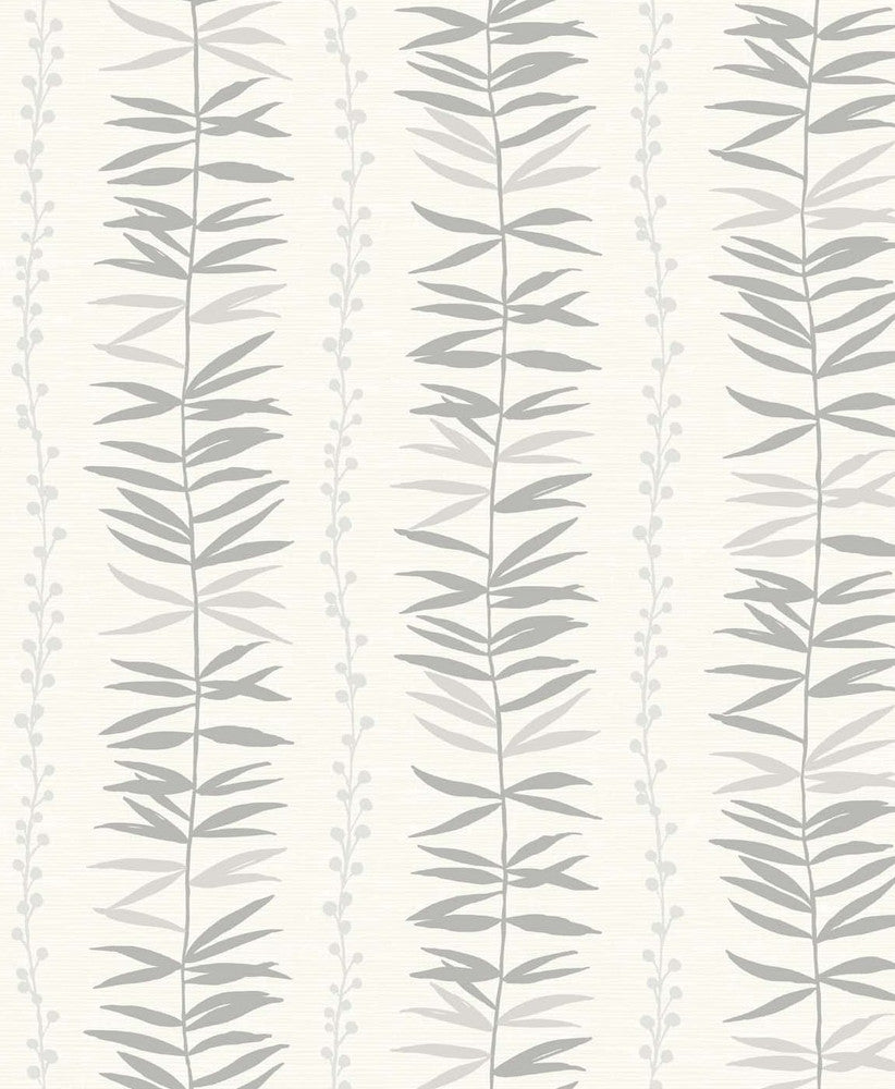 Summer Garland Smoke by Seabrook Wallpaper The Simple Life Netherlands 57.5 12.6" 20.9" - Fabric Carolina -