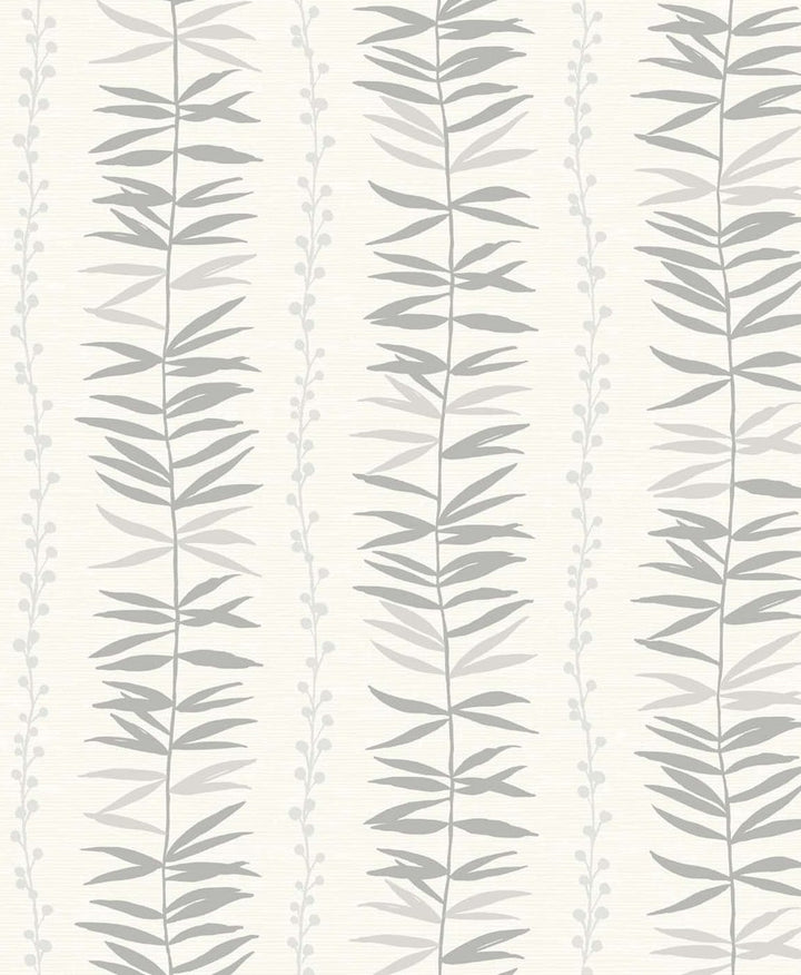 Summer Garland Smoke by Seabrook Wallpaper The Simple Life Netherlands 57.5 12.6" 20.9" - Fabric Carolina -