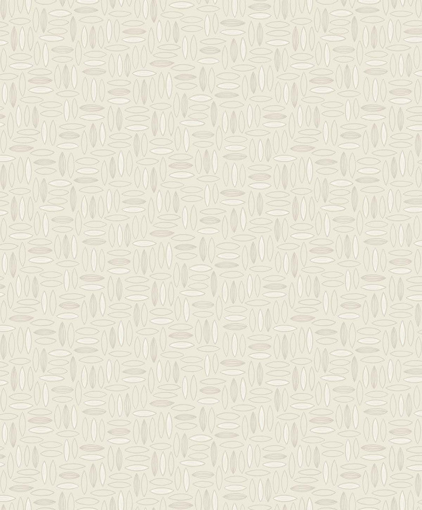 Pip Geo Almond Milk by Seabrook Wallpaper The Simple Life Netherlands 57.5 25.2" 20.9" - Fabric Carolina -