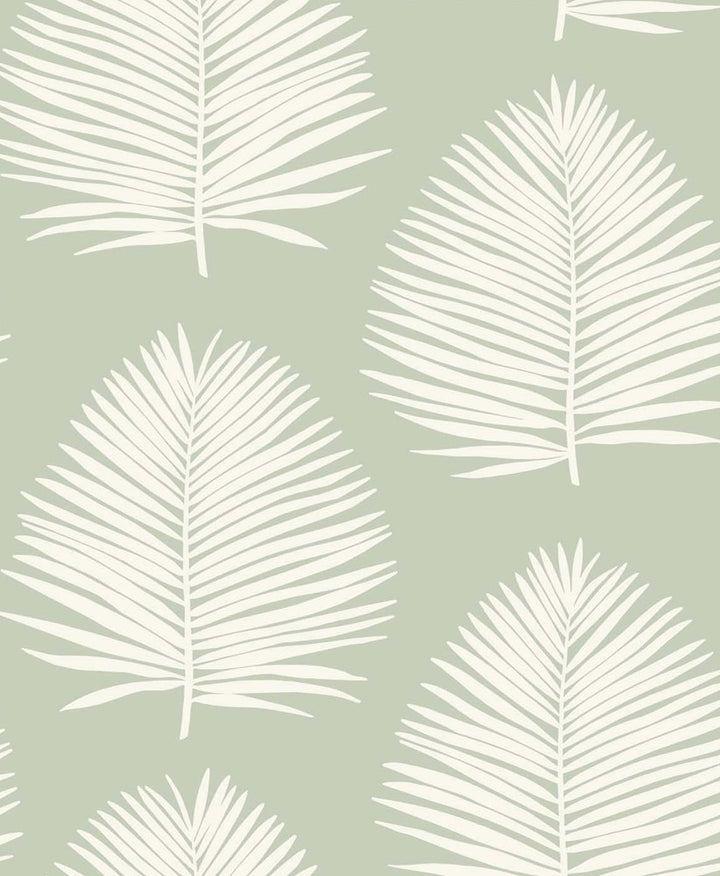 Island Palm Celadon by Seabrook Wallpaper The Simple Life Netherlands 57.5 25.2" 20.9" - Fabric Carolina -