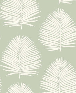 Island Palm Celadon by Seabrook Wallpaper