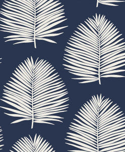 Island Palm Midnight Sky by Seabrook Wallpaper