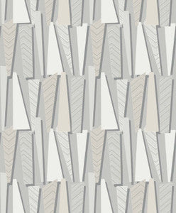 Geometric Shadows Stone by Seabrook Wallpaper