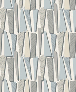Geometric Shadows Aquamarine by Seabrook Wallpaper