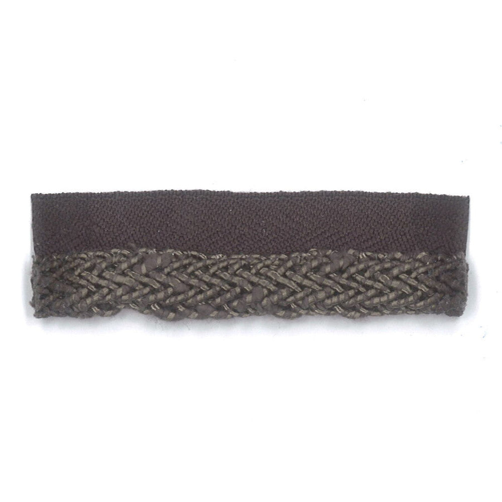 Slavingham 4 Charcoal by Stout Designer Trim TREND ALERT TRIM 79%COT 10%SVI 10%POL 1%NYL CHINA Horizontal: 0 and Vertical: 0 0.38 in - Swanky Fabrics -
