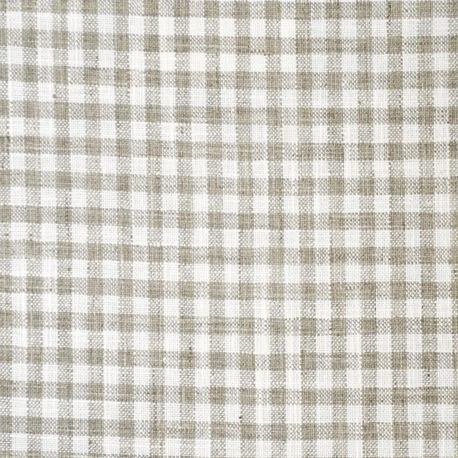 Square Tactics # 542 Mink by Maxwell Fabric Stripes & Checks 100% POLYESTER INDIA V&H-1" 54" - Fabric Carolina -
