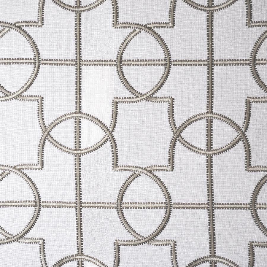 Sawtooth # 711 Stone Hearth by Maxwell Designer Fabric Color Theory-Vol.V Caffe Latte 100% POLYESTER INDIA V-9.25"H-8.5" 54"EMB51.5 - Swanky Fabrics -