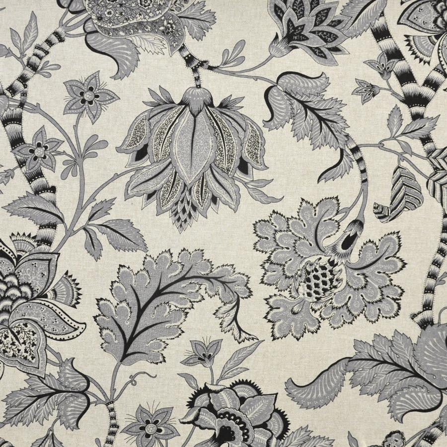 Shoka # 549 Iron by Maxwell Designer Fabric Print Gallery 89% COTTON/11% RAYON USA V-36"H-27" HALF DROP 54" - Swanky Fabrics -
