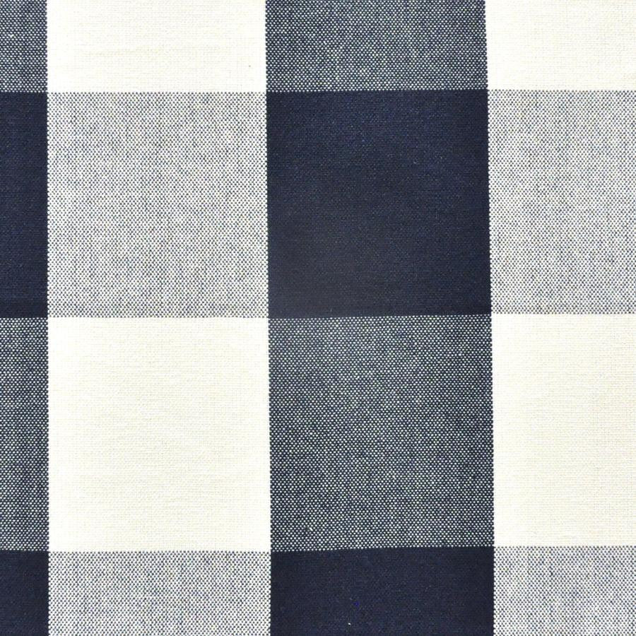 Square Up # 634 Navy by Maxwell Fabric Stripes & Checks Ii 100% COTTON INDIA V-9"H-9" 55" - Fabric Carolina -