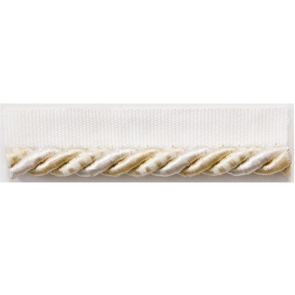 Snaps 31 Ivory by Stout Designer Trim ART OF DESIGN TRIM-2 CORDS 60%COT 40%SVI CHINA Horizontal: 0 and Vertical: 0 0.38 in - Swanky Fabrics -