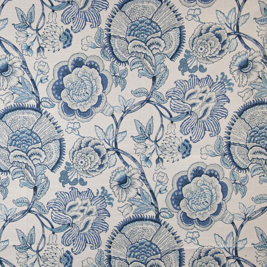 Springhope # 529 Delft by Maxwell Fabric Print Gallery Ii 100% COTTON PAKISTAN V-25.3" H-13.5" 54" - Fabric Carolina -