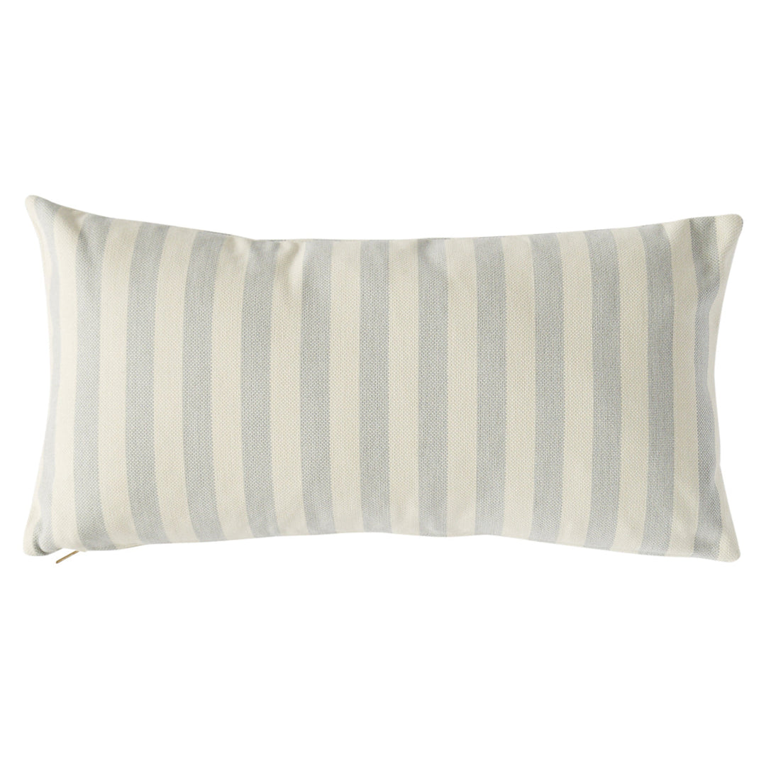 Even Stripe I/O Pillow - Sky by Schumacher Pillow