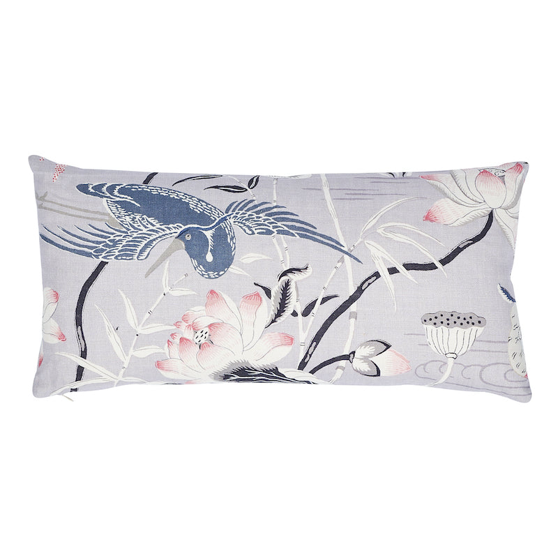 Lotus Garden Pillow - Lilac by Schumacher Pillow