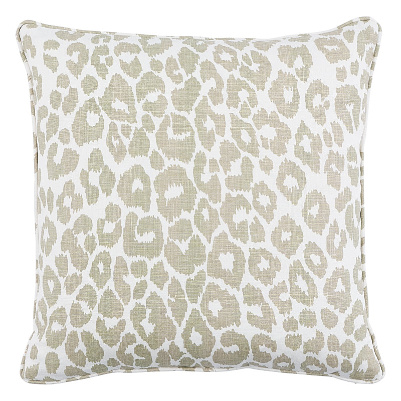 Iconic Leopard Pillow - Linen by Schumacher Pillow