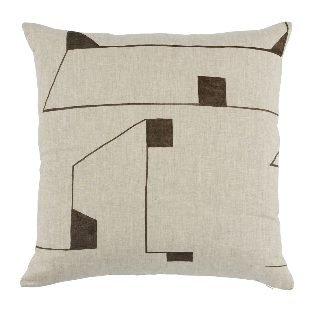 Circuit Pillow - Carbon by Schumacher Pillow