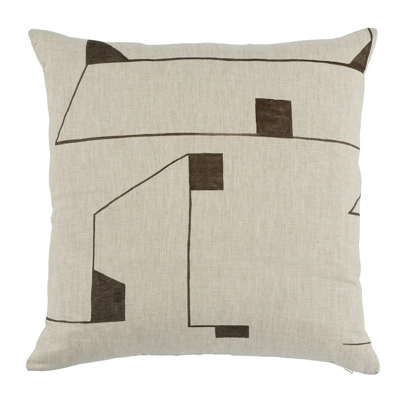 Circuit Pillow - Carbon by Schumacher Pillow
