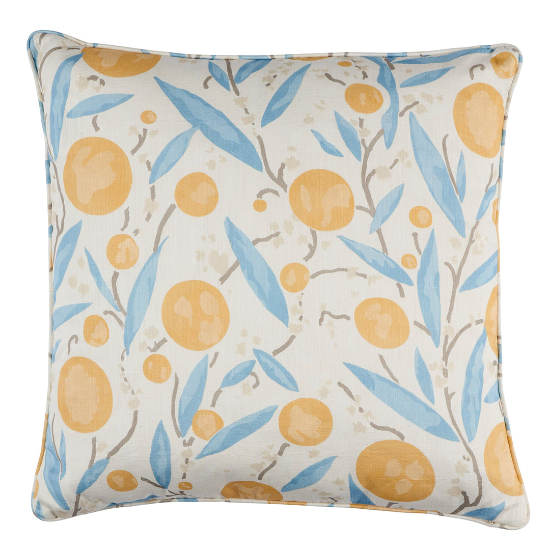 Mirabelle Pillow - Yellow & Sky by Schumacher Pillow