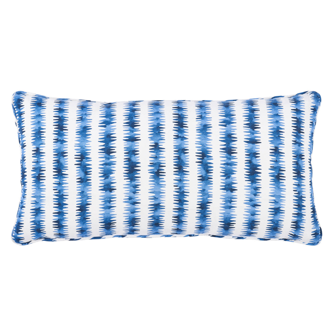 Cardiogram Pillow - Blue by Schumacher Pillow