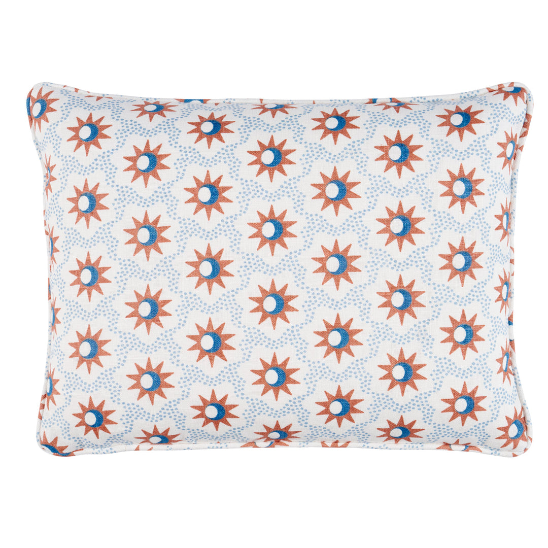 Lucie Pillow - Clay & Blue by Schumacher Pillow