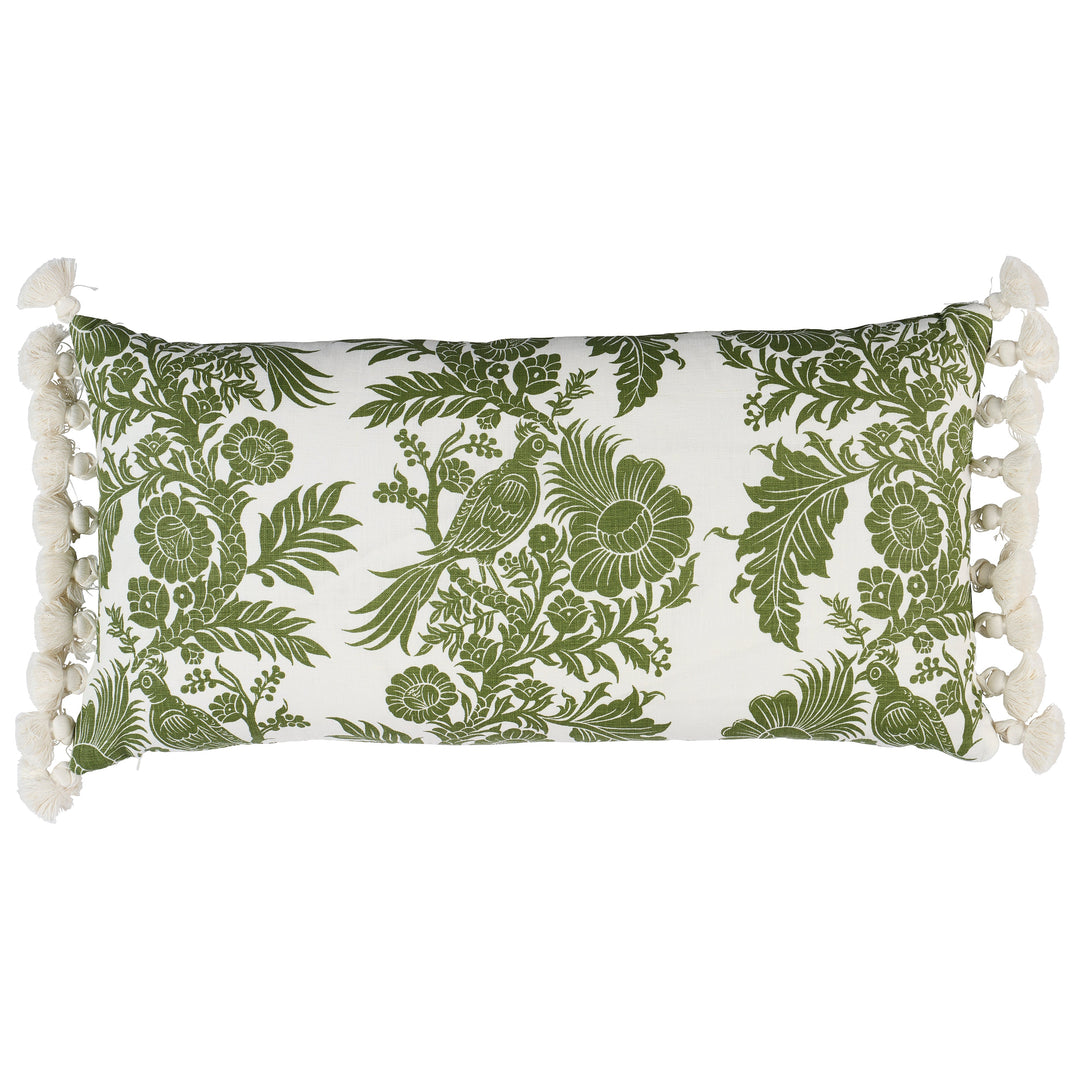 Raven Woods Pillow - Green by Schumacher Pillow