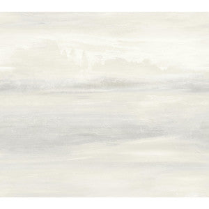 Soothing Mists Scenic White Wallpaper by Candice Olson
