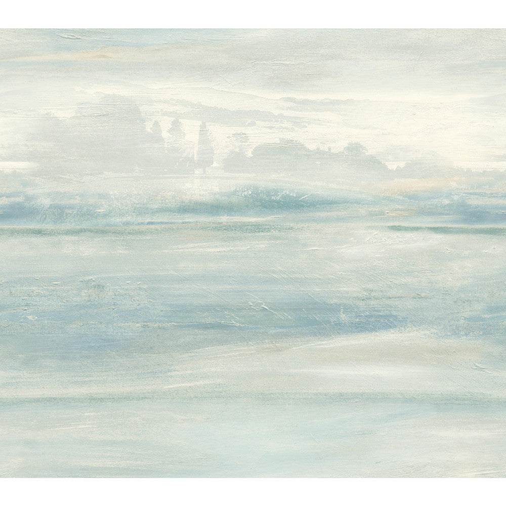 Soothing Mists Scenic Blue Wallpaper by Candice Olson Candice Olson Casual Elegance Covers about 60.8 square feet 27-in by 27-ft long roll Unpasted 24 - Fabric Carolina -