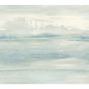 Soothing Mists Scenic Blue Wallpaper by Candice Olson