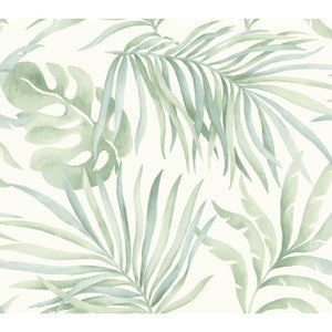 Paradise Palm Light Green Wallpaper by York Wallcoverings