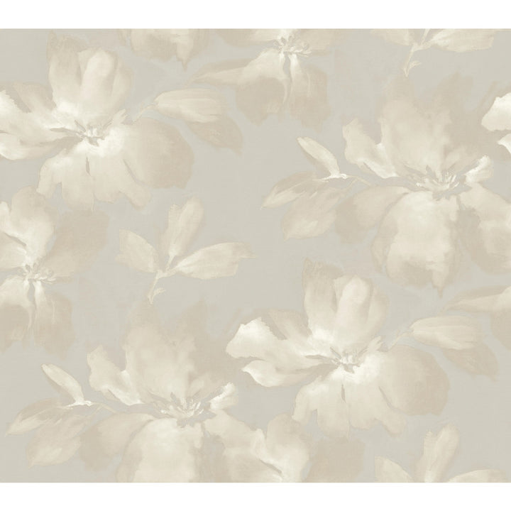 Midnight Blooms Grey Wallpaper by York Wallcoverings Candice Olson Tranquil Covers about 60.8 square feet 27-in by 27-ft long roll Unpasted 24 - Fabric Carolina -