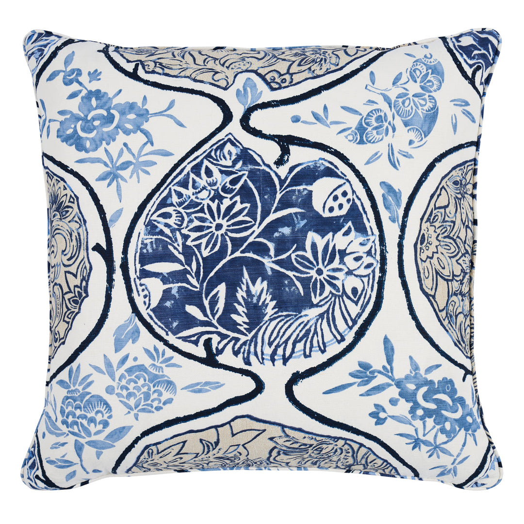 Katsugi Pillow - Blues by Schumacher Pillow