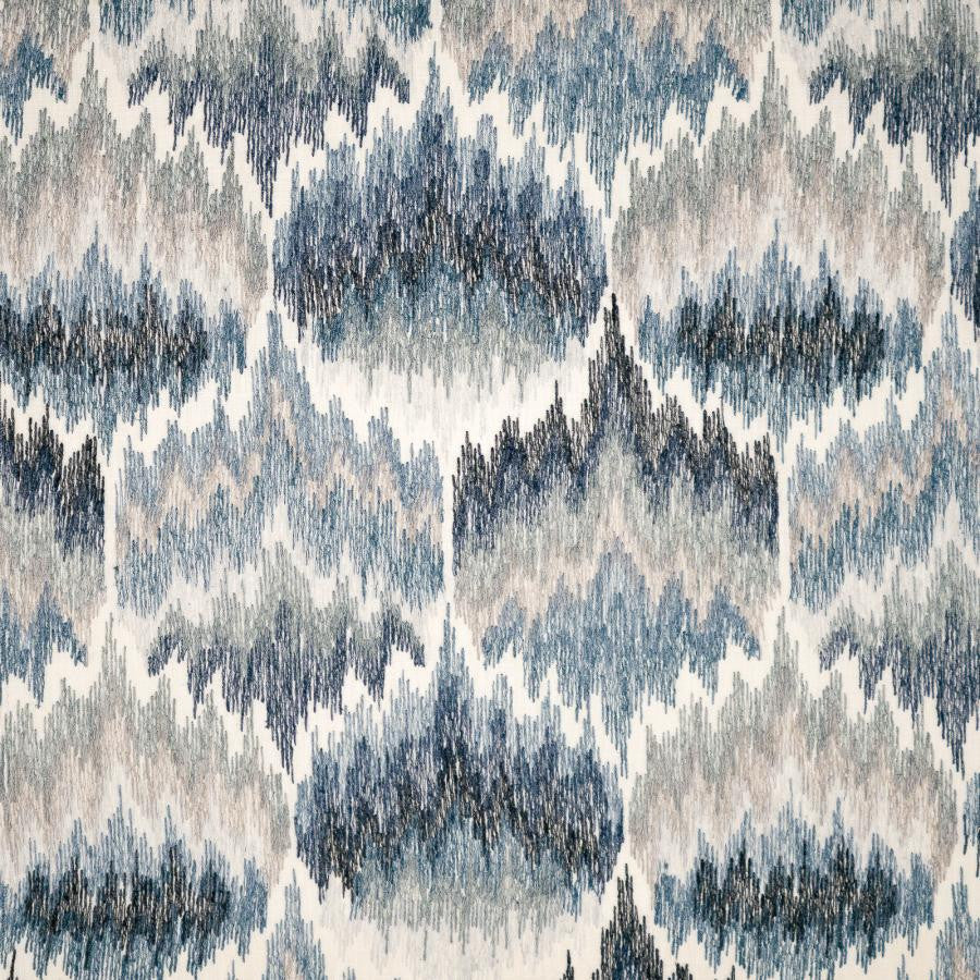 Shatter # 139 Nautic by Maxwell Fabric Color Theory-Vol. Ix Pacific 62% POLYESTER
38% COTTON EMB.-100% POLYESTER INDIA V-9" H-12.9" 54"EMB.51" - Fabric Carolina -