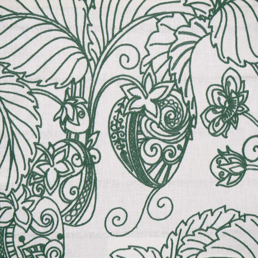Solomon # 331 Lacinato by Maxwell Designer Fabric Color Theory-Vol.Viii Rosemary 44% ACRYLIC
39% COTTON
14% POLYESTER
3% LINEN EMB.- 100% ACRYLIC INDIA V-30.3" H-26" 54"EMB.52" - Swanky Fabrics -