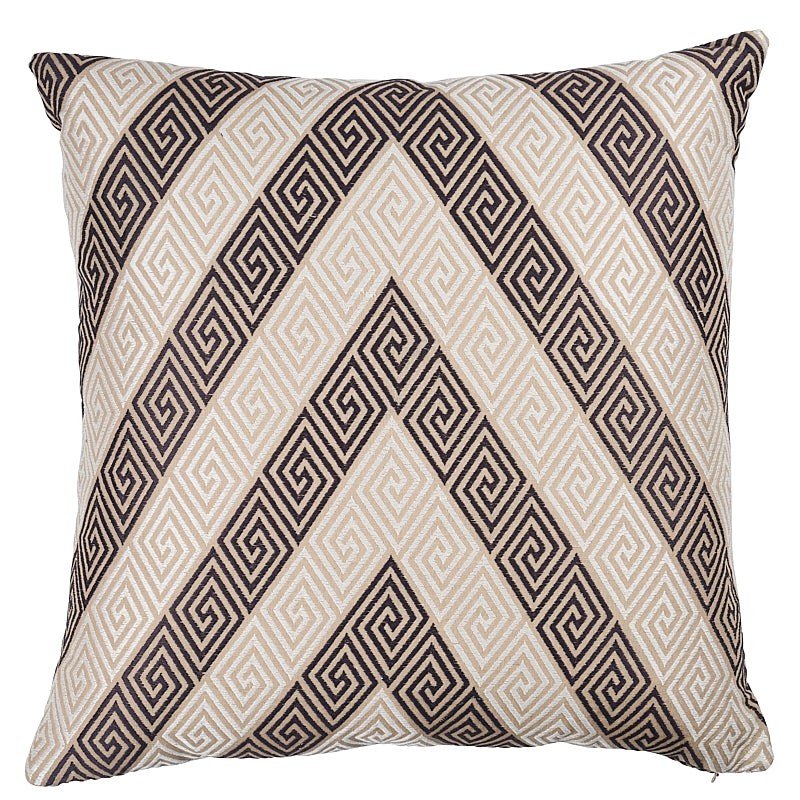 Nebaha Embroidery Pillow - Charcoal by Schumacher Pillow