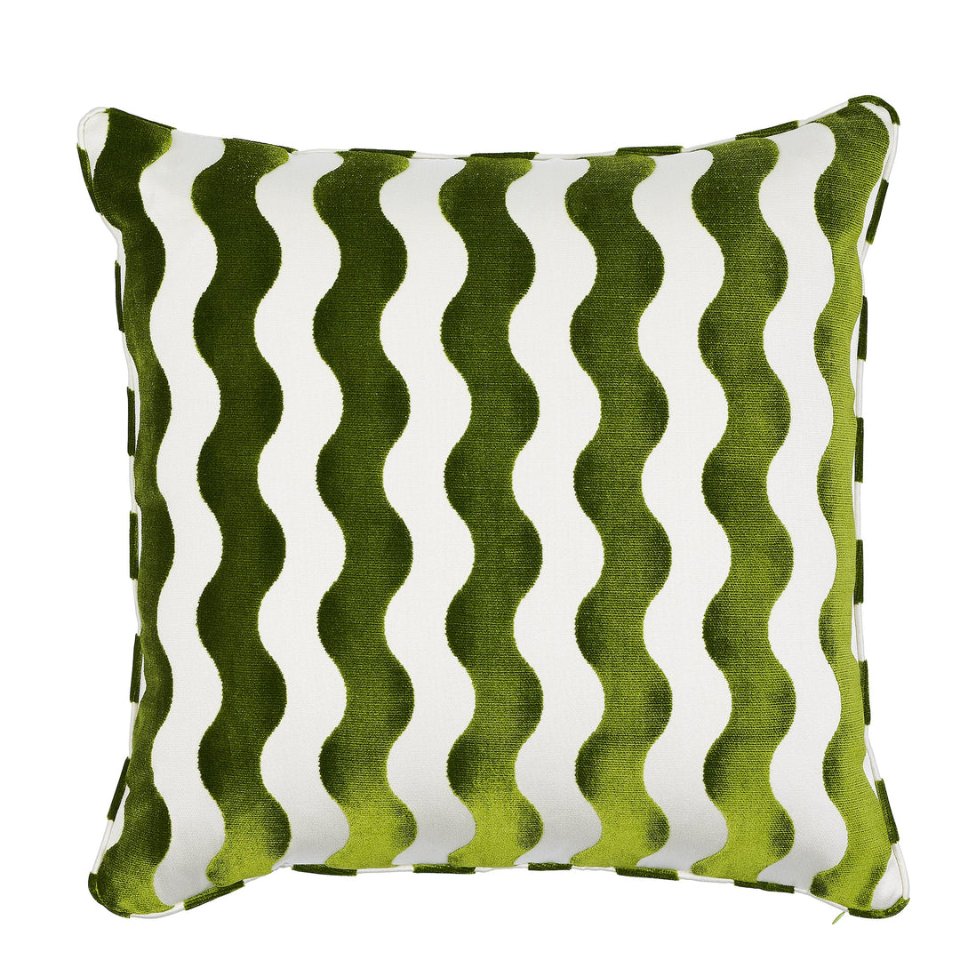The Wave Pillow - Lettuce by Schumacher Pillow