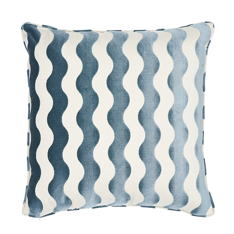 The Wave Pillow - Sky by Schumacher Pillow