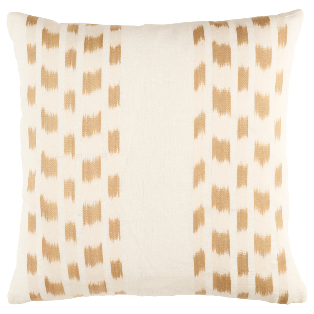 Izmir Ikat Stripe Pillow - Sand by Schumacher Pillow
