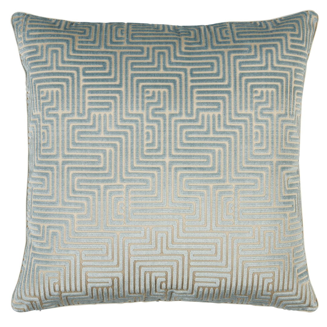 Lisboa Velvet Pillow - Sky by Schumacher Pillow