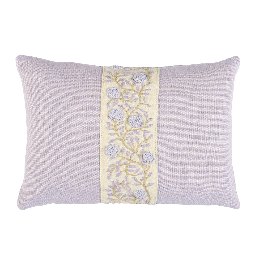 Ashoka Pillow - Lilac & Cream by Schumacher Pillow