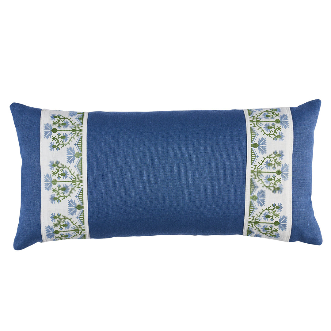 Custis Embroidery Pillow - Chesapeake by Schumacher Pillow