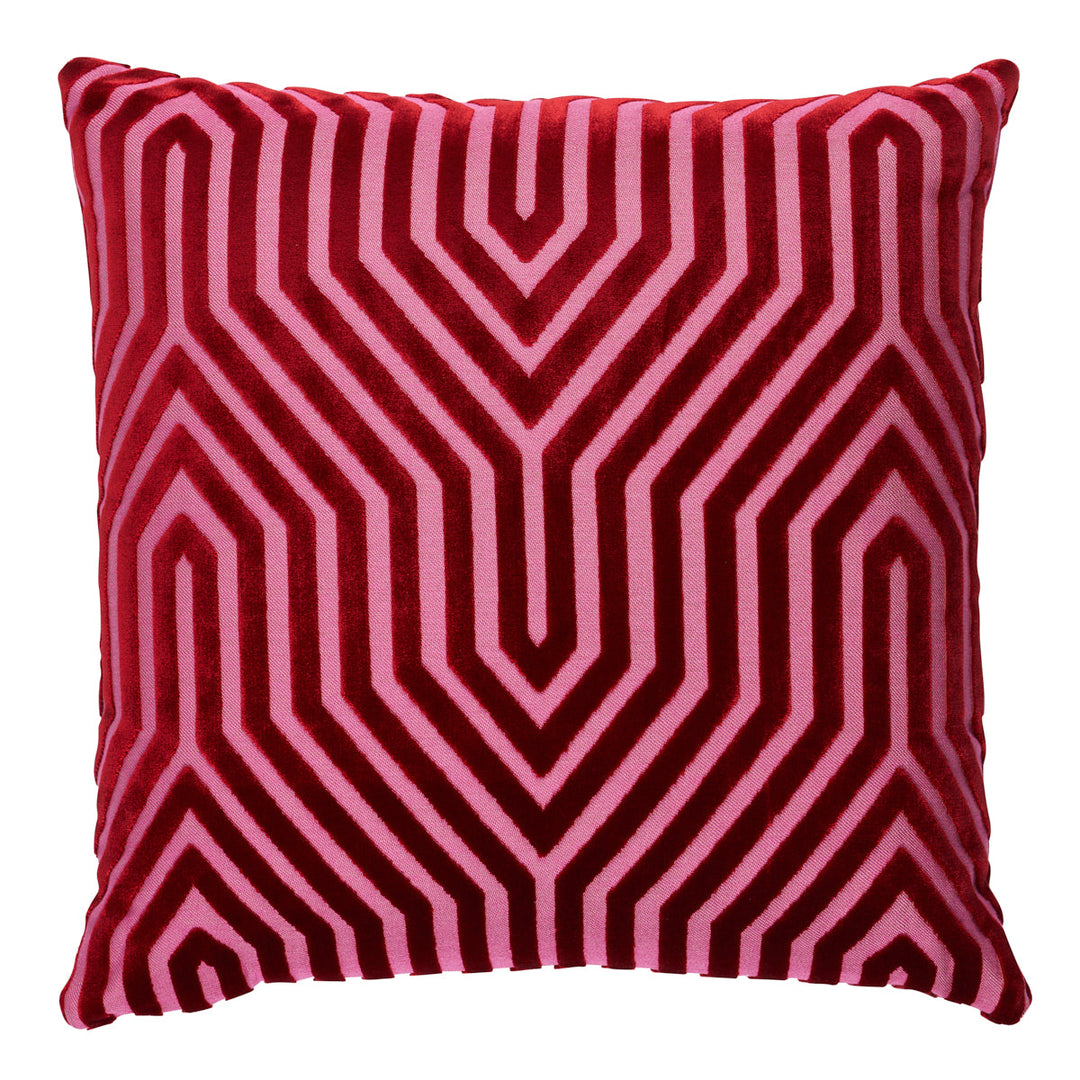 Vanderbilt Velvet Pillow - Fuchsia by Schumacher Pillow