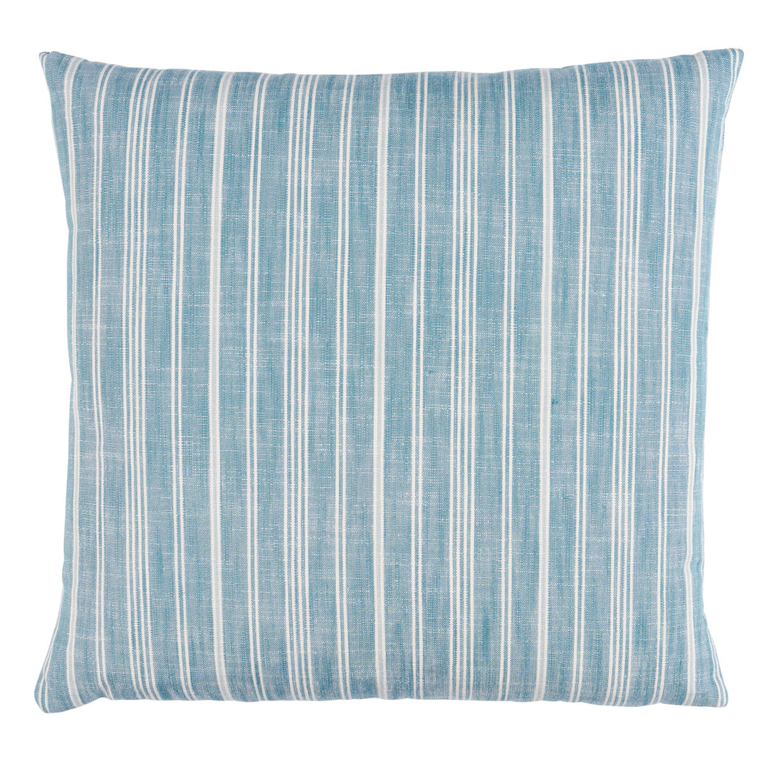 Lucy Stripe Pillow - Indigo by Schumacher Pillow