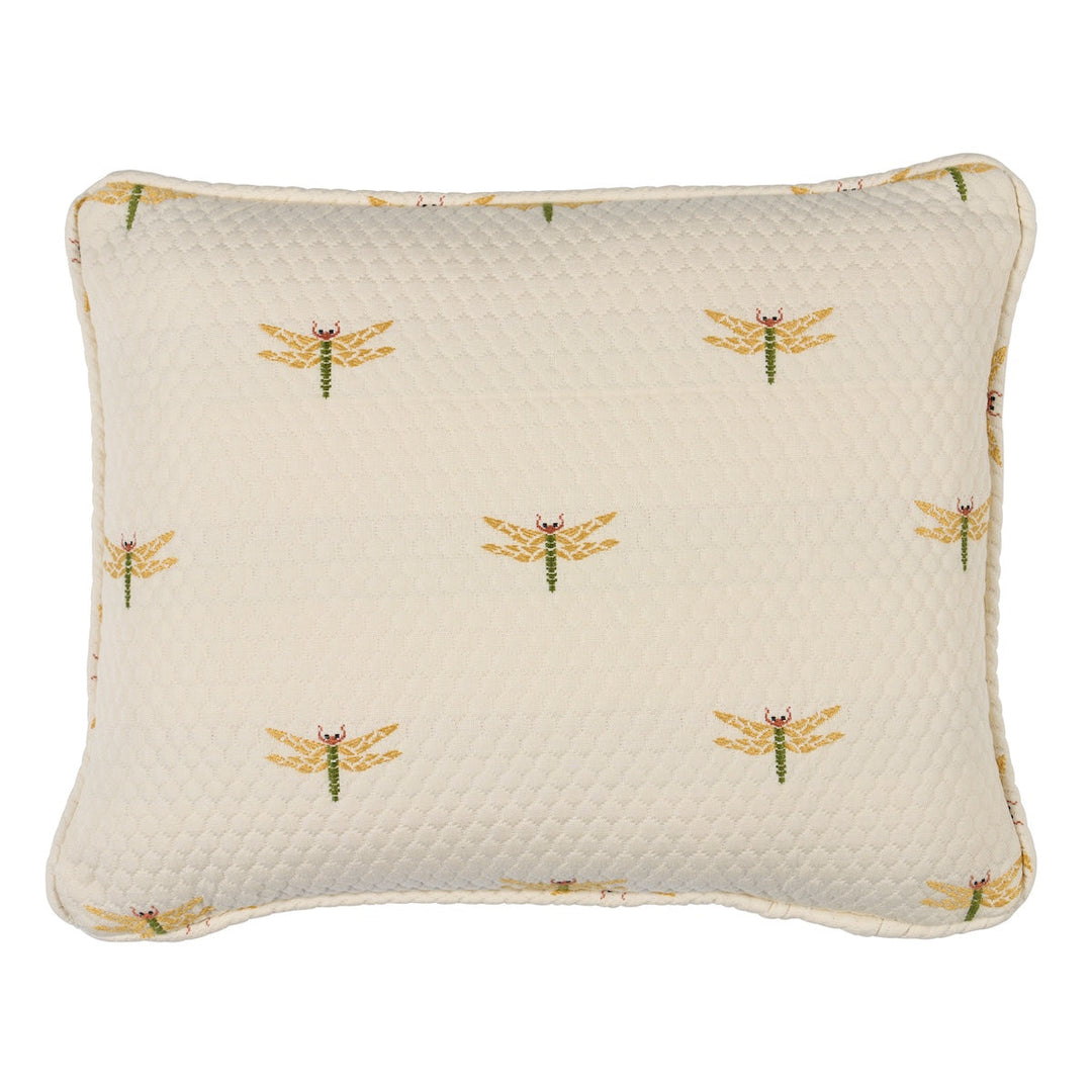 Dragonflies Pillow - Ochre by Schumacher Pillow