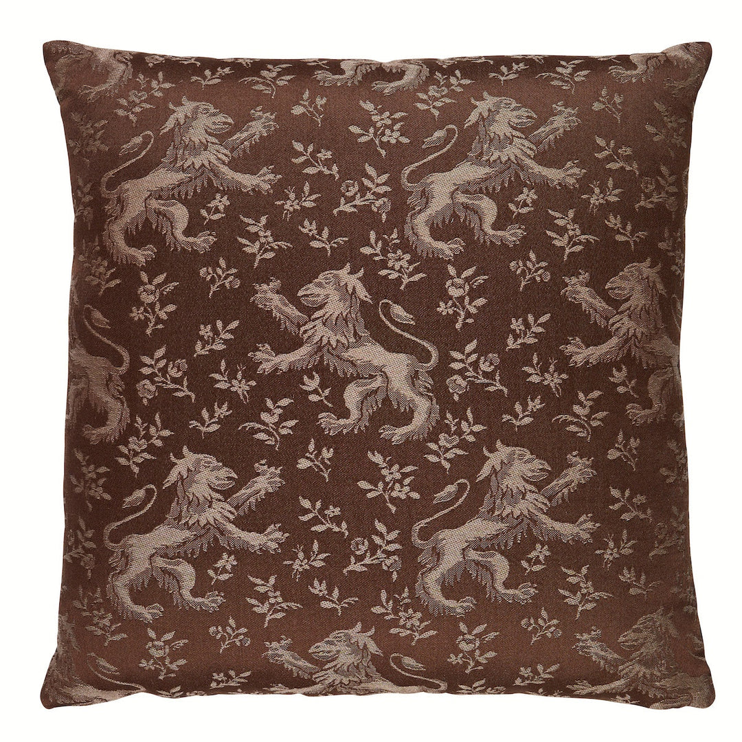 Ewan'S Beasts Pillow - Brown by Schumacher Pillow
