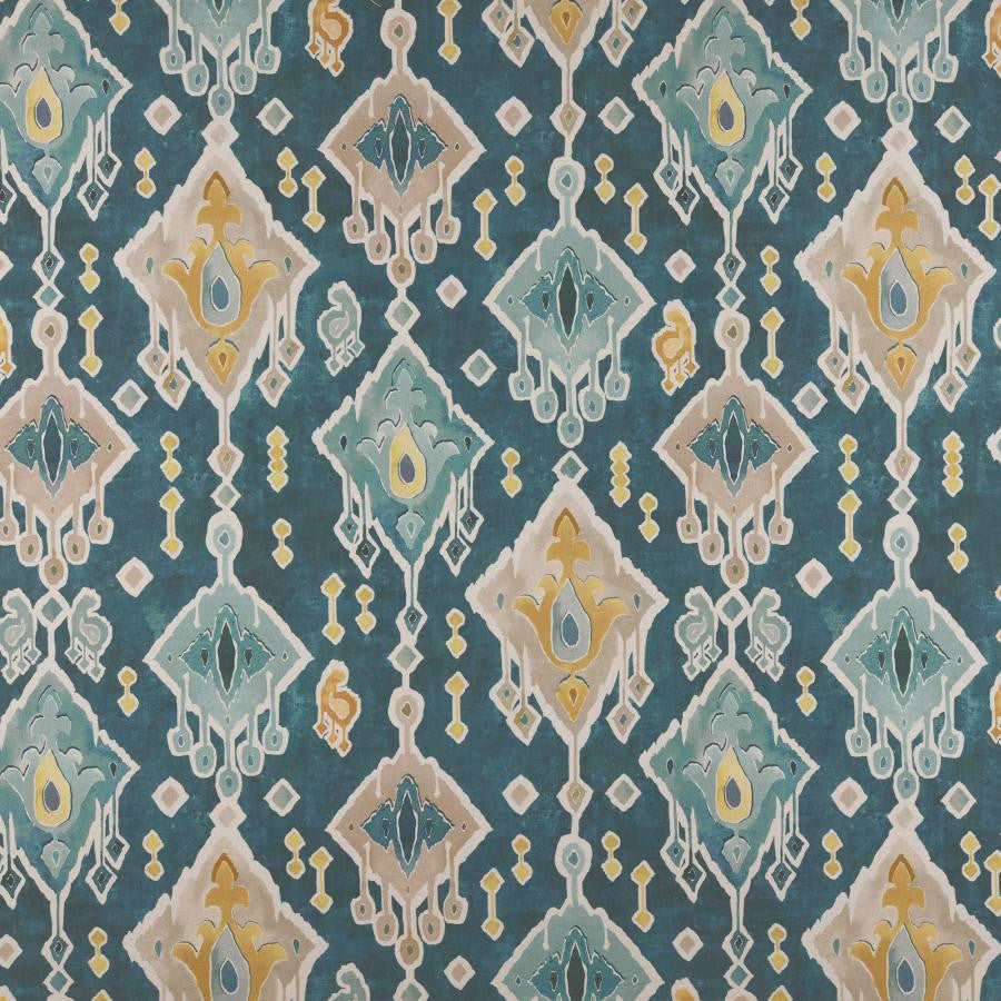 Sumba # 569 Ocean by Maxwell Fabric Print Gallery Iii 85% COTTON
15% LINEN SPAIN V-27.4" H-27" 55" - Fabric Carolina -