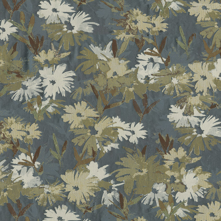 Olivia 31 Slate by ABBEYSHEA Fabric 100% Polyester China 100,000 Double Rubs (Wyzenbeek) </p><p>Repeat: Horizontal: 27" (10.63 cm) Up the Roll and Vertical: 27" (10.63 cm) Across the Roll 56" (142 cm) - Fabric Carolina -