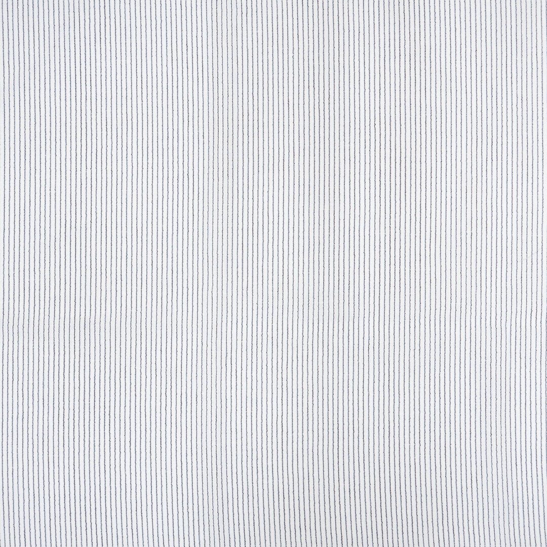 Stiles # 358 Denim by Maxwell Designer Fabric Sheer Escape 100% POLYESTER TURKEY V-0.4" 118" - Swanky Fabrics -